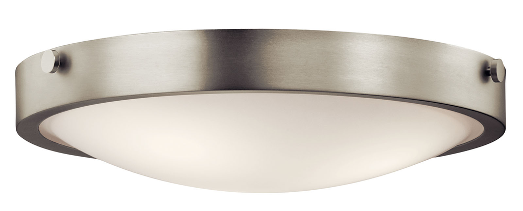 Product image for Kichler 42275NI Lytham™ 3 Light Flush Mount Brushed Nickel