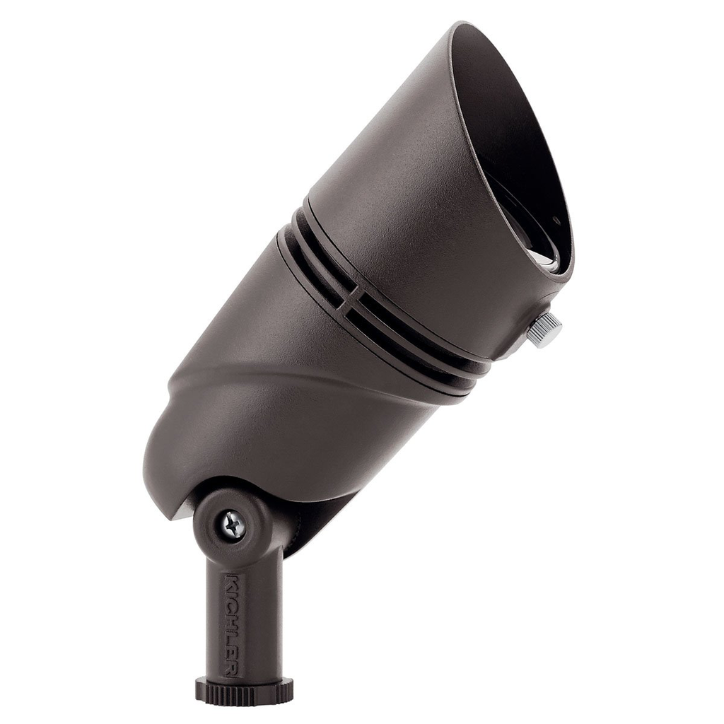 Product image for Kichler 16162AZT30 VLO 3000K 60 Degree LED High Lumen Accent Wide Floodlight Textured Architectural Bronze