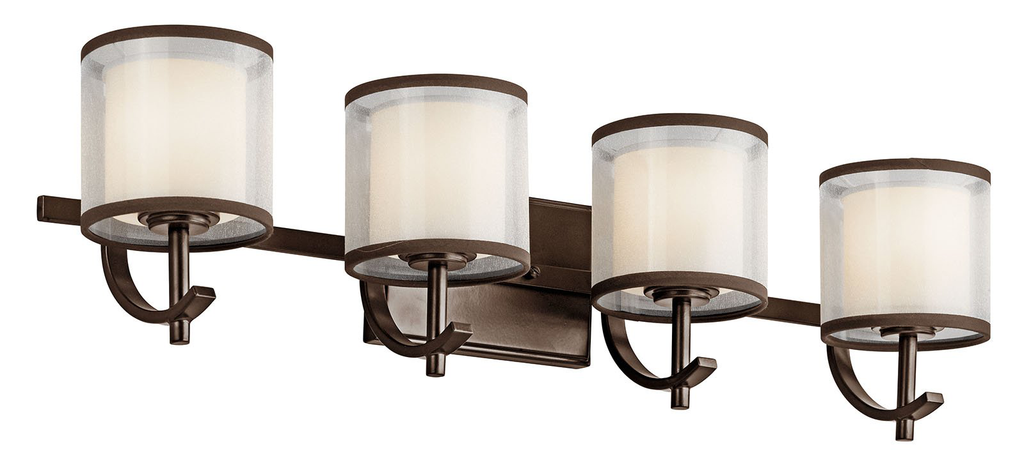 Product image for Kichler 45452MIZ Tallie™ 4 Light Vanity Light Mission Bronze