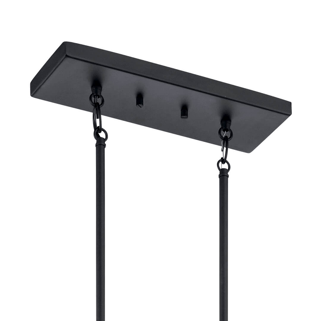 Crosby 5 Light Linear Chandelier Black