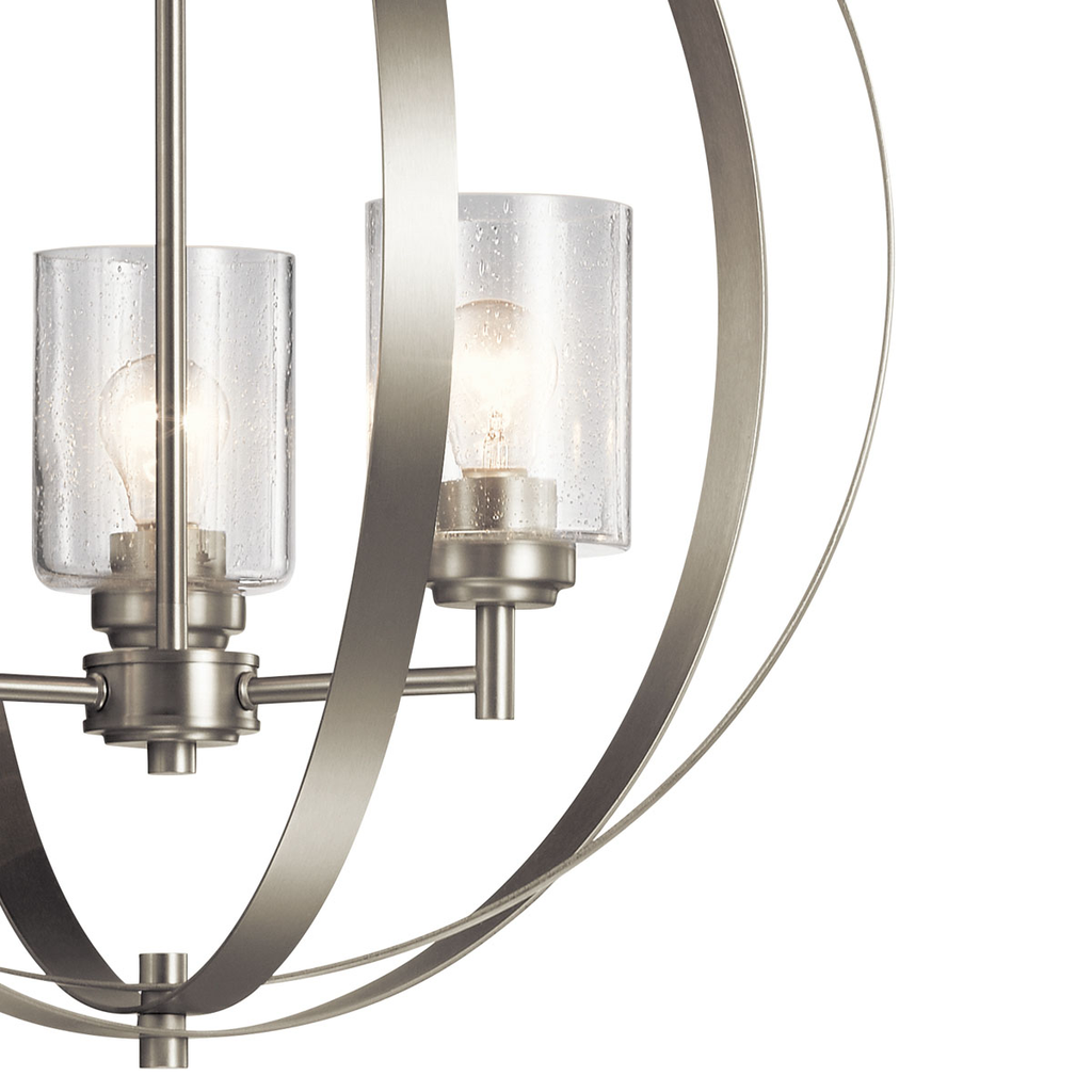 Winslow 3 Light Chandelier Brushed Nickel