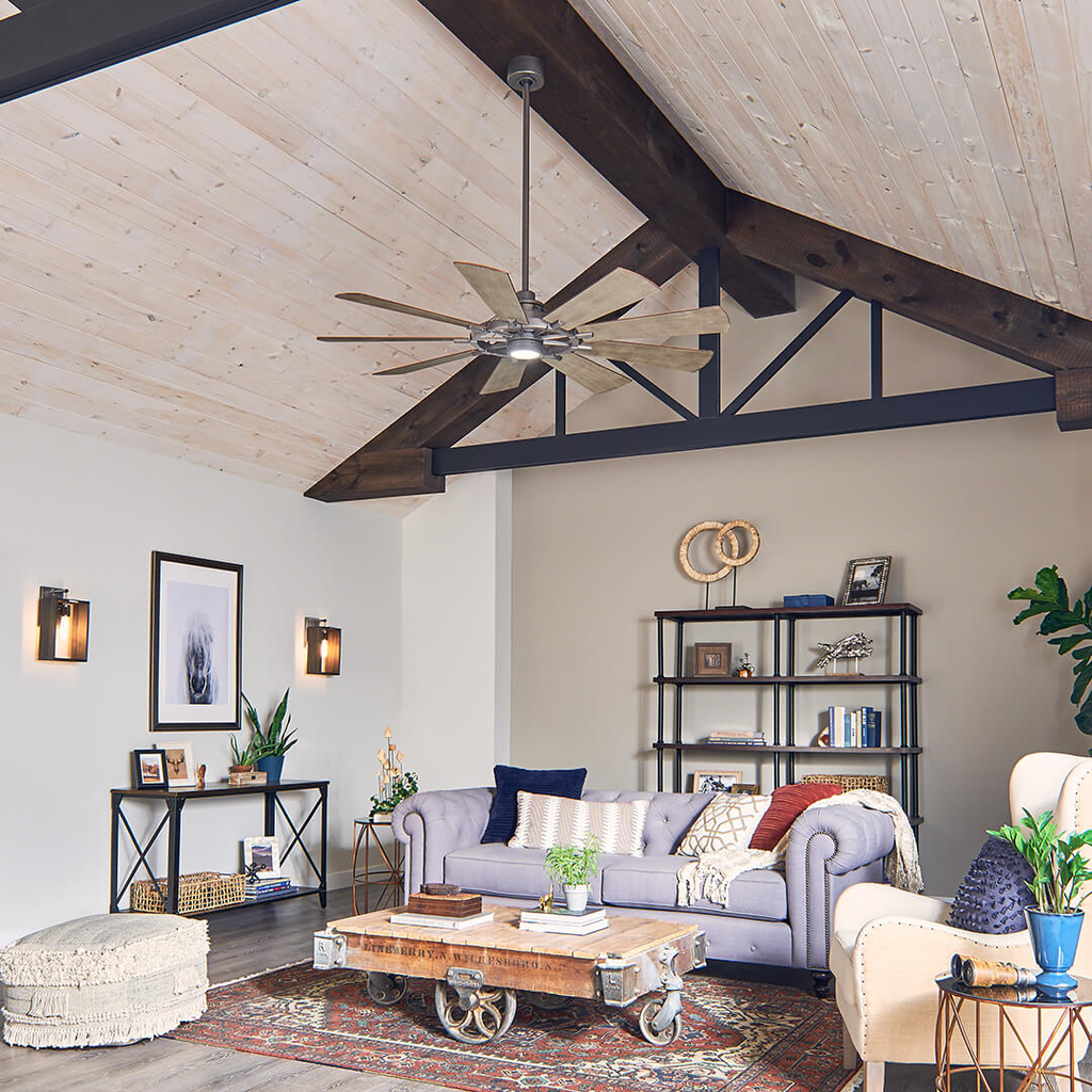 Product image for Kichler 300265AVI Gentry LED 65" Fan Anvil Iron