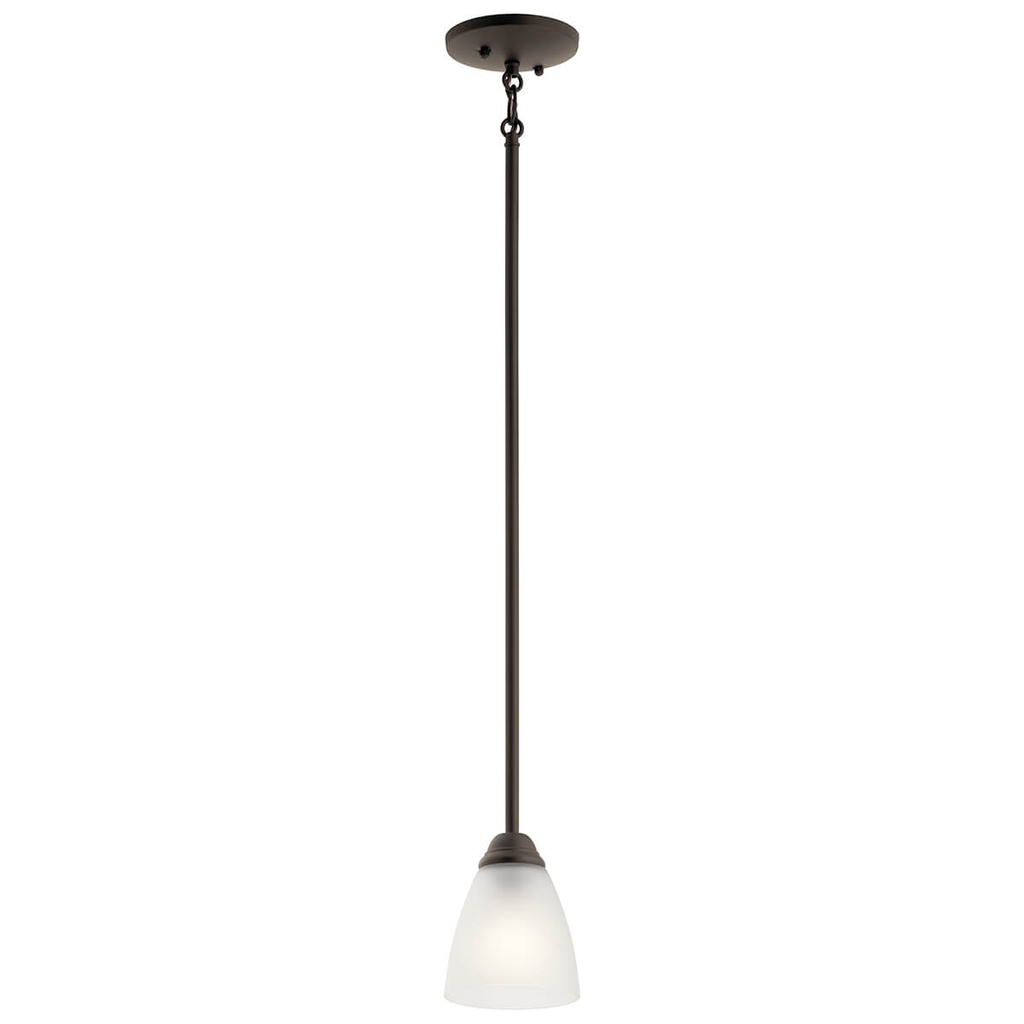 Product image for Kichler 43640OZ Jolie 4.75" 1 Light Mini Pendant Olde Bronze®