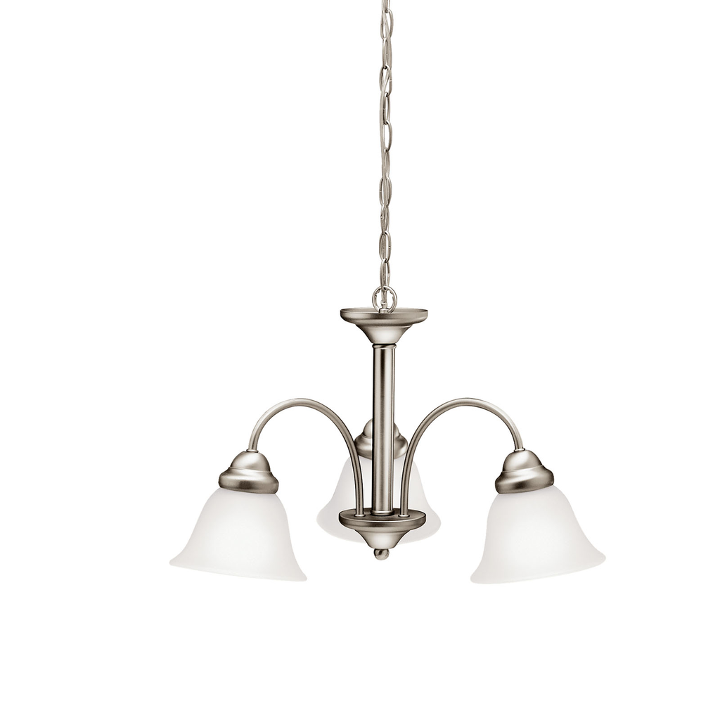 Wynberg 13" 3 Light Chandelier in Nickel