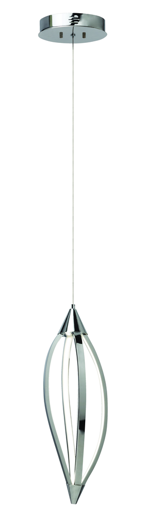 Product image for Kichler 83387 Meridian 7.75" LED Mini Pendant Chrome