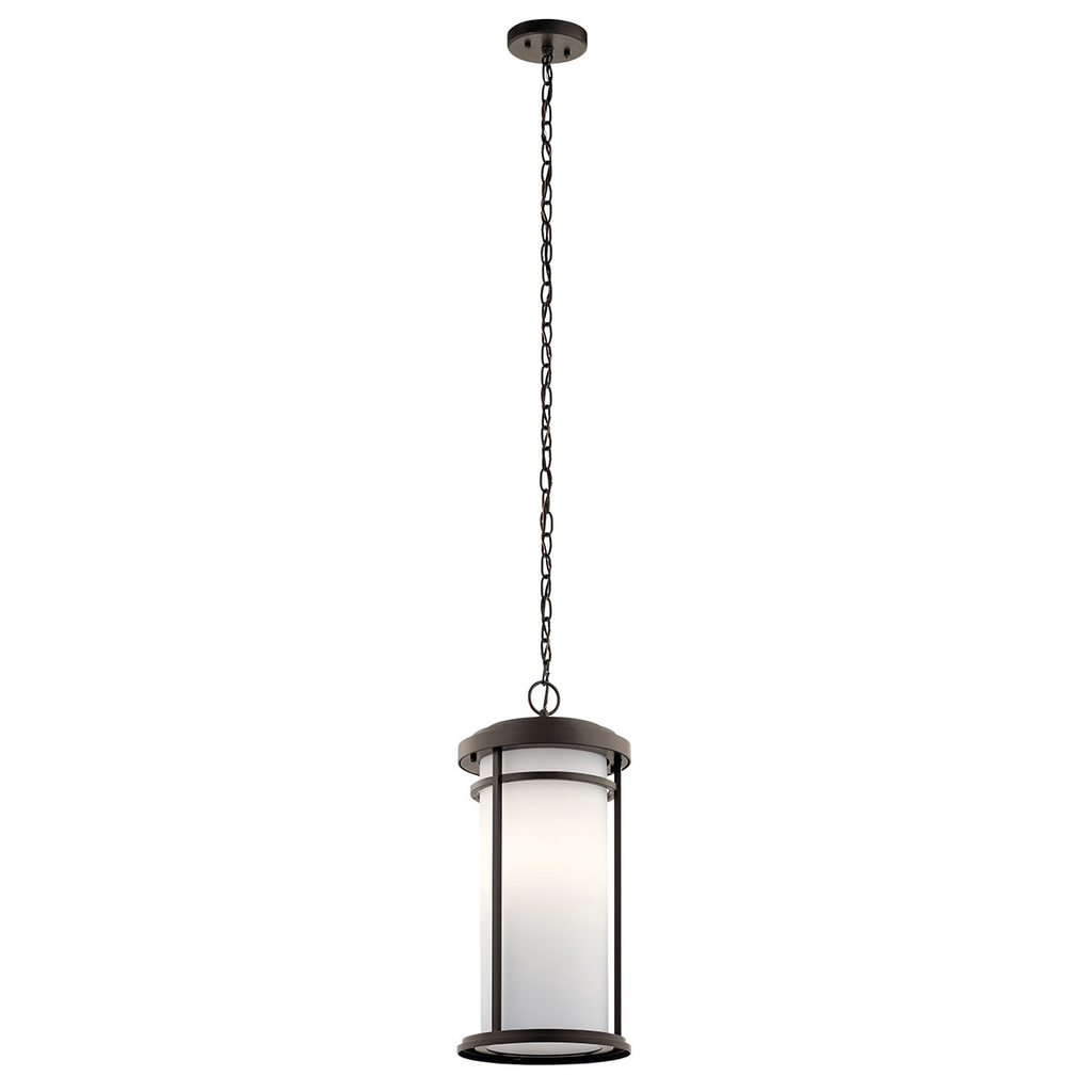 Product image for Kichler 49689OZL18 Toman™ 21.25" 1 Light Pendant with LED Bulb Olde Bronze®