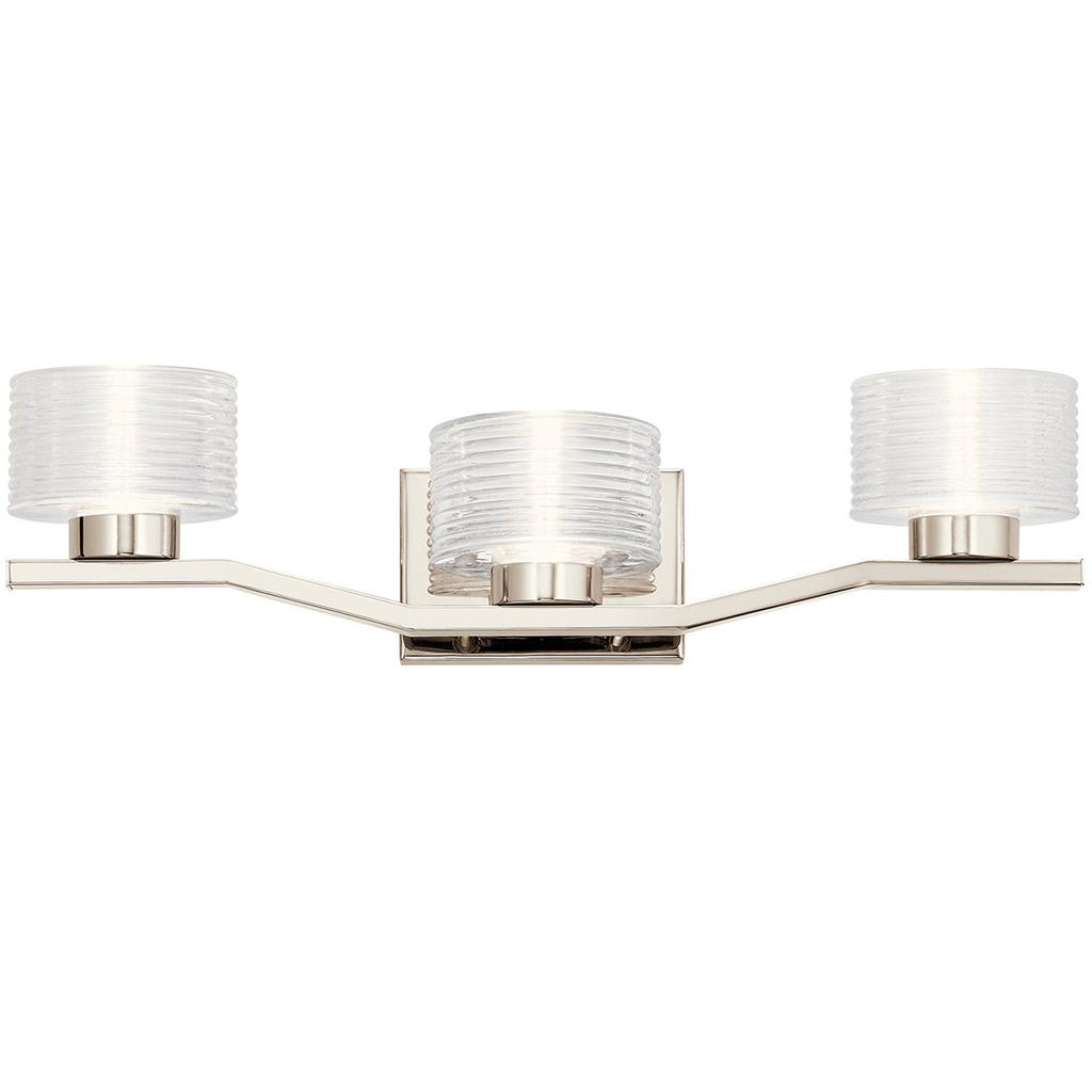Product image for Kichler 45723PNLED Lasus™ 3 Light LED Vanity Light