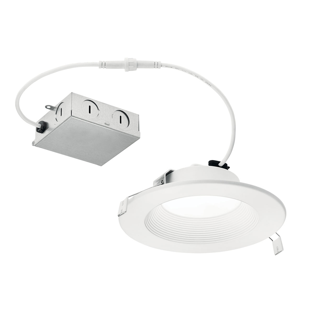 Product image for Kichler DLRC06R2790WHT Direct-to-Ceiling 6" Round Recessed 2700K LED Downlight White
