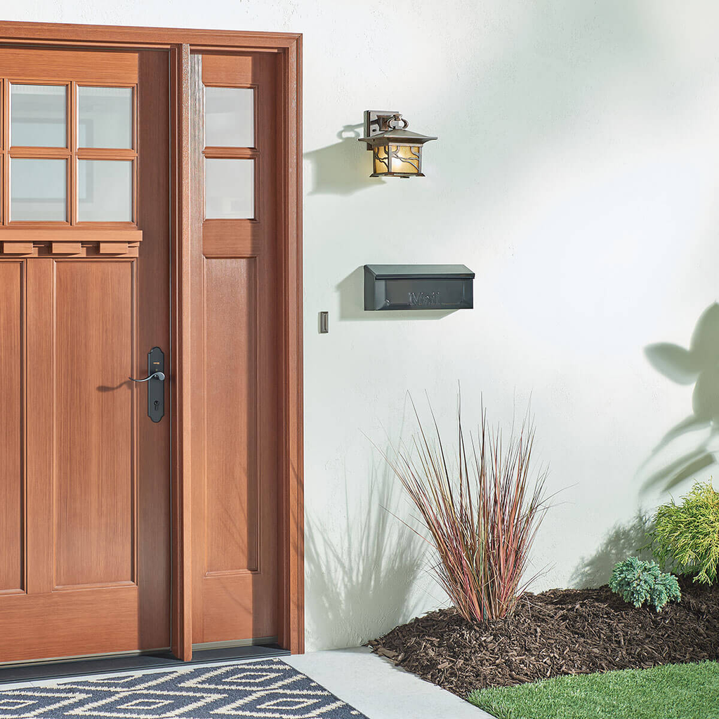 Product image for Kichler 9025DCO Morris™ 9.25" 1 Light Wall Light Distressed Copper