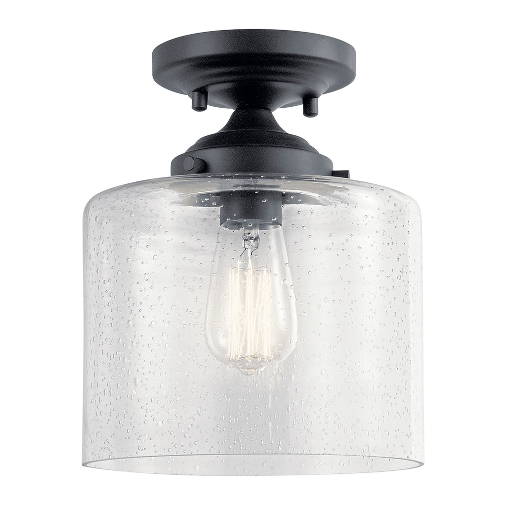 Winslow™ 1 Light Semi Flush Black