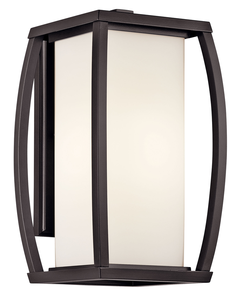 Product image for Kichler 49338AZ Bowen 15.75" Wall Light Architectural Bronze