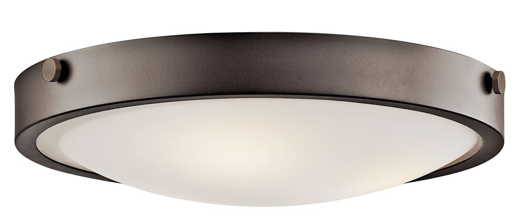Product image for Kichler 42275OZ Lytham™ 3 Light Flush Mount Olde Bronze®