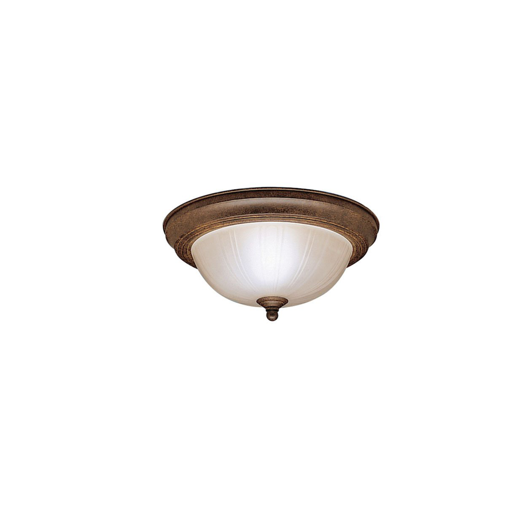 Product image for Kichler 8653TZ 11.5" 2 Light Flush Mount Tannery Bronze™
