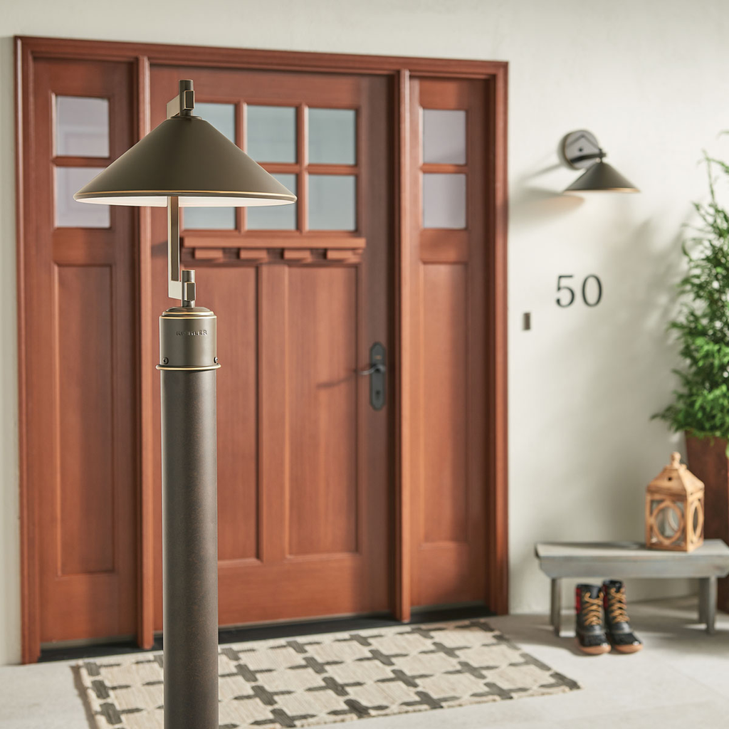 Product image for Kichler 49063OZ Ripley™ 1 Light Post Light Olde Bronze®