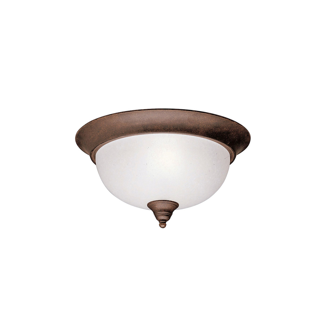Product image for Kichler 8064TZ Dover™ 2 Light Flush Mount Tannery Bronze™