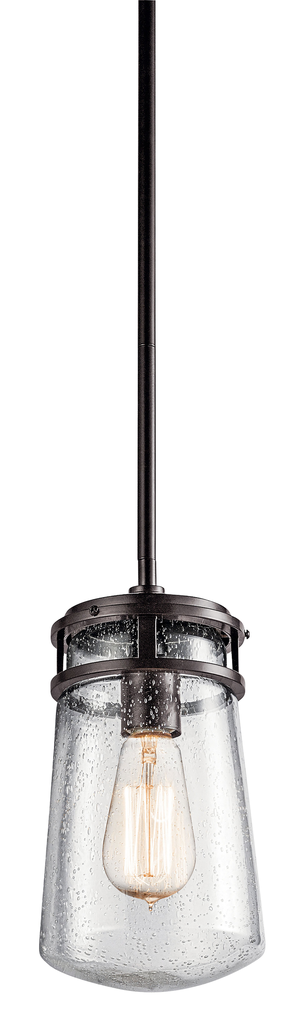 Lyndon 1 Light Pendant in Bronze
