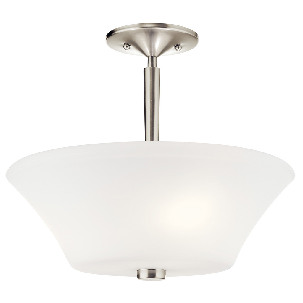 Product image for Kichler 43669NI Aubrey™ 3 Light Semi Flush Brushed Nickel