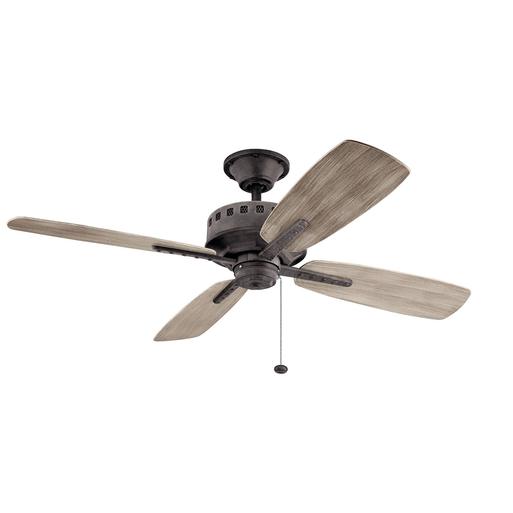 Product image for Kichler 310152WZC Eads Patio 52" Fan Weathered Zinc
