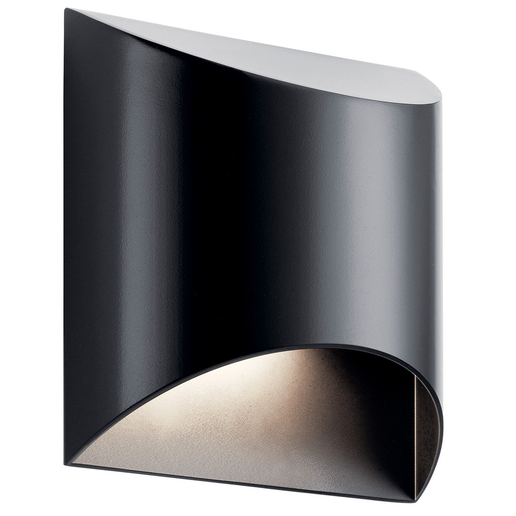 Kichler 49278BKLED Wesley 1 Light LED Wall Light Architectural Black Product image for Kichler 49278BKLED Wesley 1 Light LED Wall Light Architectural Black