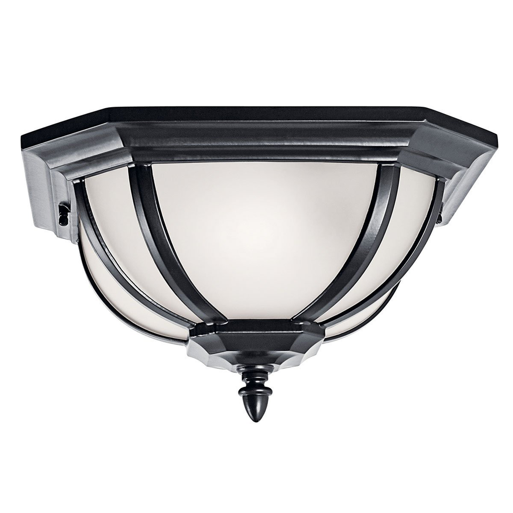 Product image for Kichler 9848BK Salisbury™ 2 Light Flush Mount Black