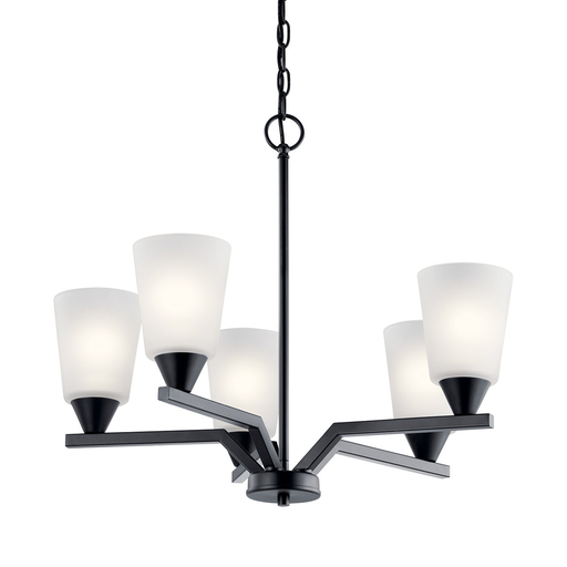 Product image for Kichler 52231BK Skagos™ 5 Light Chandelier Black