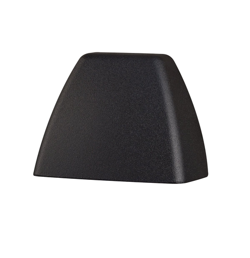 Product image for Kichler 16111BKT30 4 Corners 3000K LED Deck Light Textured Architectural Black