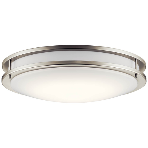 Product image for Kichler 10788NILED Avon 24" LED Flush Mount Brushed Nickel