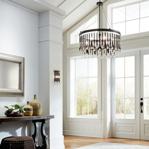 Product image for Kichler 43723ESP Piper 6 Light Chandelier Espresso