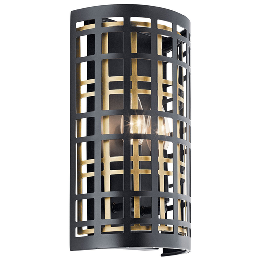 Product image for Kichler 44079BK Aldergate™ 2 Light Wall Sconce Black