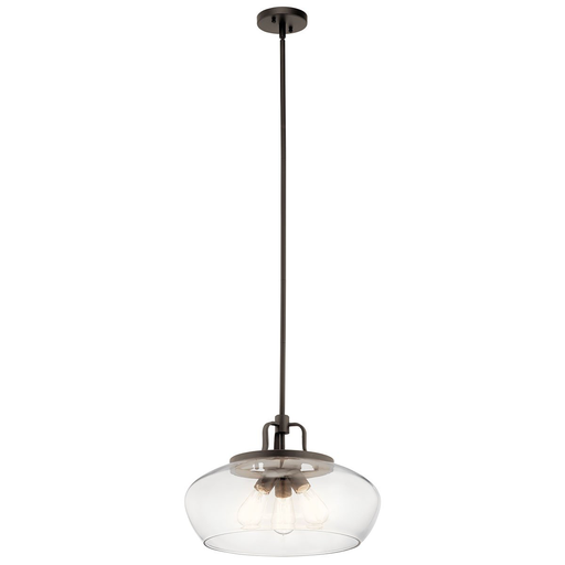 Product image for Kichler 43904OZ Davenport 3 Light Convertible Pendant Olde Bronze®