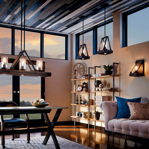 Product image for Kichler 43435AUB Colerne™ 16.5' 2 Light Pendant with Clear Seeded Glass Auburn Stained