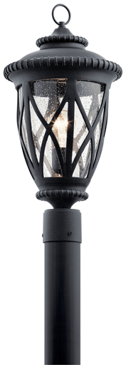 Product image for Kichler 49849BKT Admirals Cove™ 1 Light Post Light Textured Black