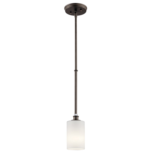 Product image for Kichler 43927OZL18 Joelson™ 1 Light Mini Pendant with LED Bulb Olde Bronze®