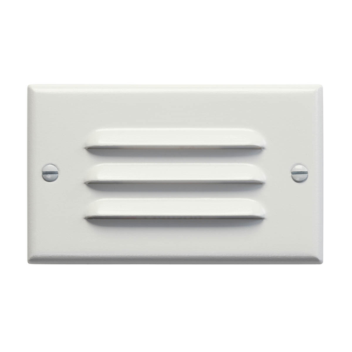 Product image for Kichler 12600WH Horizontal Louvered LED Step Light White