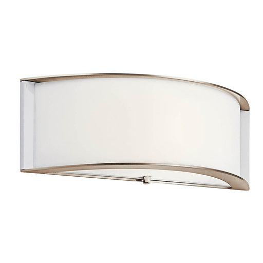 Product image for Kichler 10630PNLED Arcola 5.5" LED Wall Sconce Polished Nickel