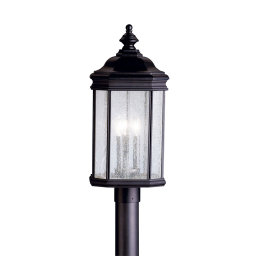Product image for Kichler 9918BK Kirkwood™ 3 Light Post Light Black