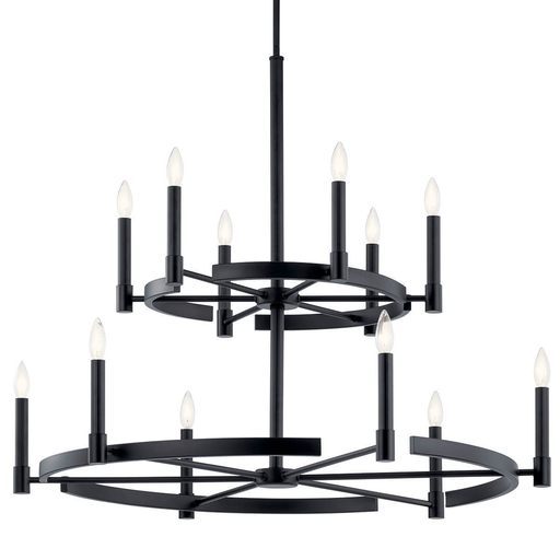 Product image for Kichler 52428BK Tolani™ 12 Light Chandelier Black