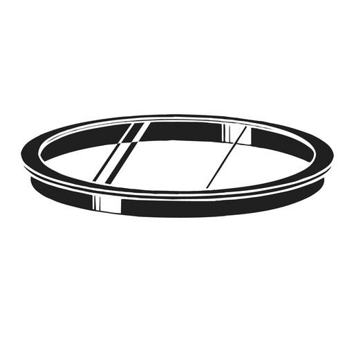 Product image for Kichler 9536BK 6" Clear Accessory Lens in Black