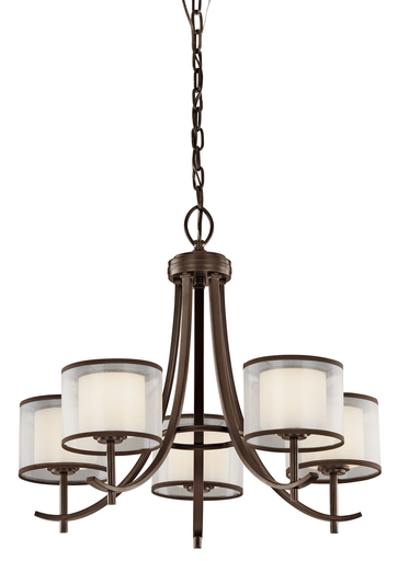 Product image for Kichler 43149MIZ Tallie™ Chandelier 5 Light Misson Bronze