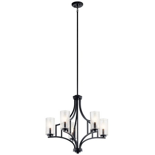 Product image for Kichler 44072DBK Vara 5 Light Chandelier Distressed Black