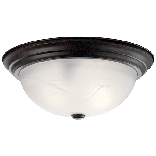 Product image for Kichler 8110TZ 15.25" 3 Light Flush Mount Tannery Bronze™