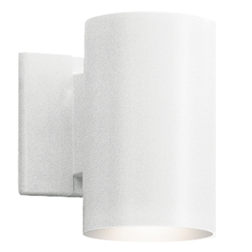 Product image for Kichler 9234WH Cylinder 7" 1 Light Wall Light White