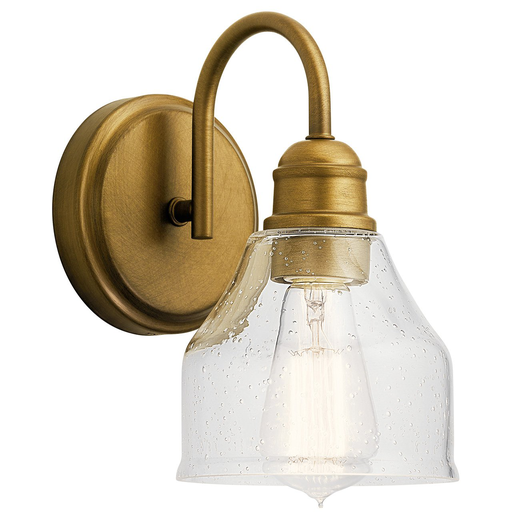 Product image for Kichler 45971NBR Avery 1 Light Wall Sconce Natural Brass