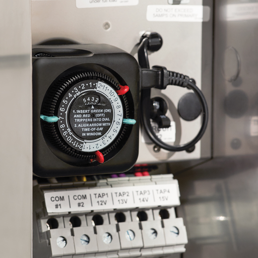 Product image for Kichler 15557BK Transformer Mechanical Timer Black