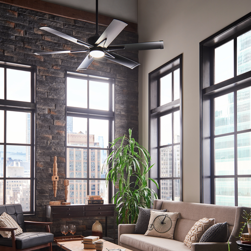 Product image for Kichler 300300SBK Szeplo™ II LED 60" Fan Satin Black