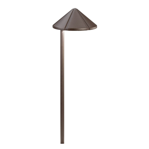 Product image for Kichler 15815AZT27R Side Mount 2700K LED Path Light Textured Architectural Bronze