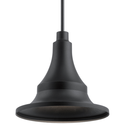 Product image for Kichler 59058BKT Hampshire 16.75" 1 Light Pendant/Semi Flush Textured Black