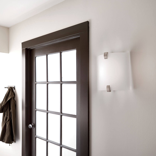 Product image for Kichler 10795NILED 11" LED Wall Sconce Brushed Nickel