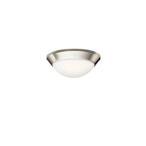 Product image for Kichler 8880NI Ceiling Space 10" 1 Light Flush Mount Brushed Nickel