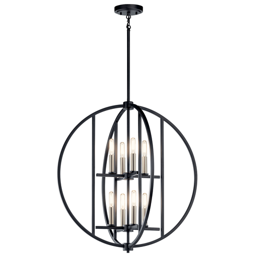 Product image for Kichler 43643BK Samural™ 8 Light Chandelier in Black